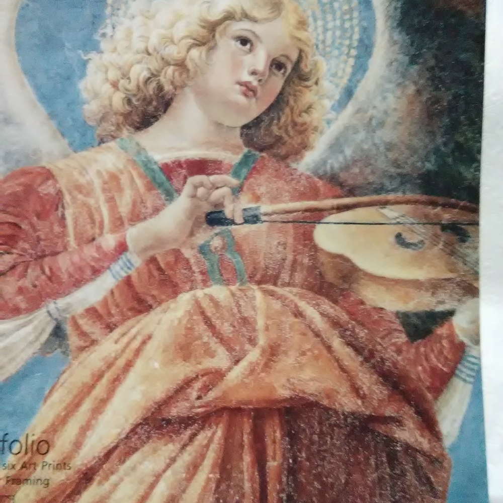 Angel Musician Melozzo da Forlì Cardstock 10 x 14 - Picture 5 of 11